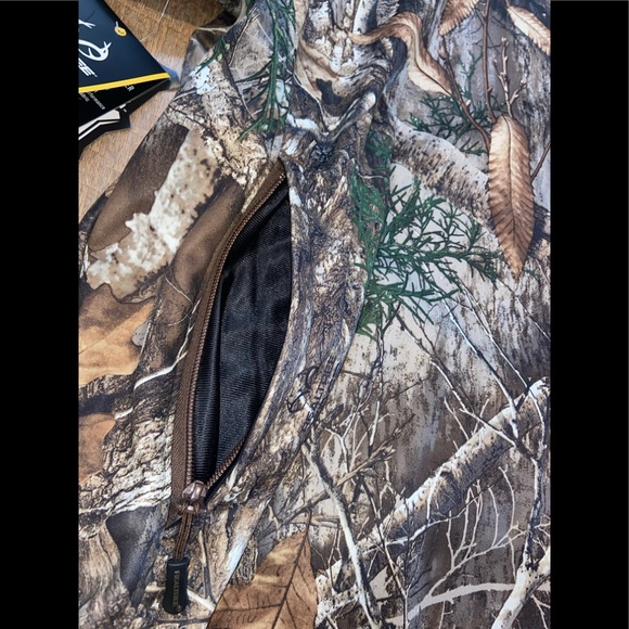 REAL TREE EDGE CAMO MEN'S HUNTING TECH HOOD PULLOVER w/Built-In FACE GAITER NEW - Picture 9 of 16